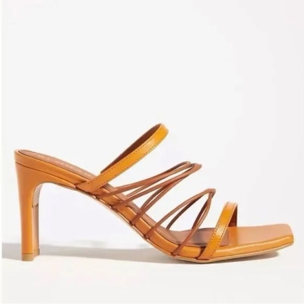 NEW ALOHAS x Anthropologie Strappy Heels Tan EU 40 US 10 - Picture 1 of 10